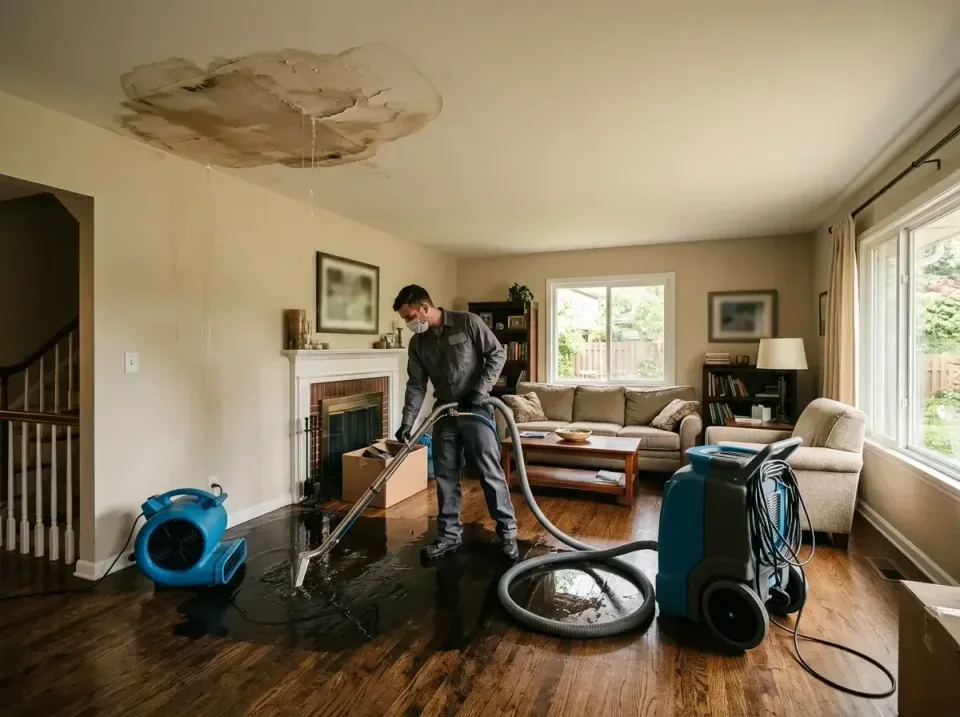 attic-pipe-burst-ceiling-drip-008 — frequently asked questions, Water Damage Restoration & Carpet Care in Gulfport, MS